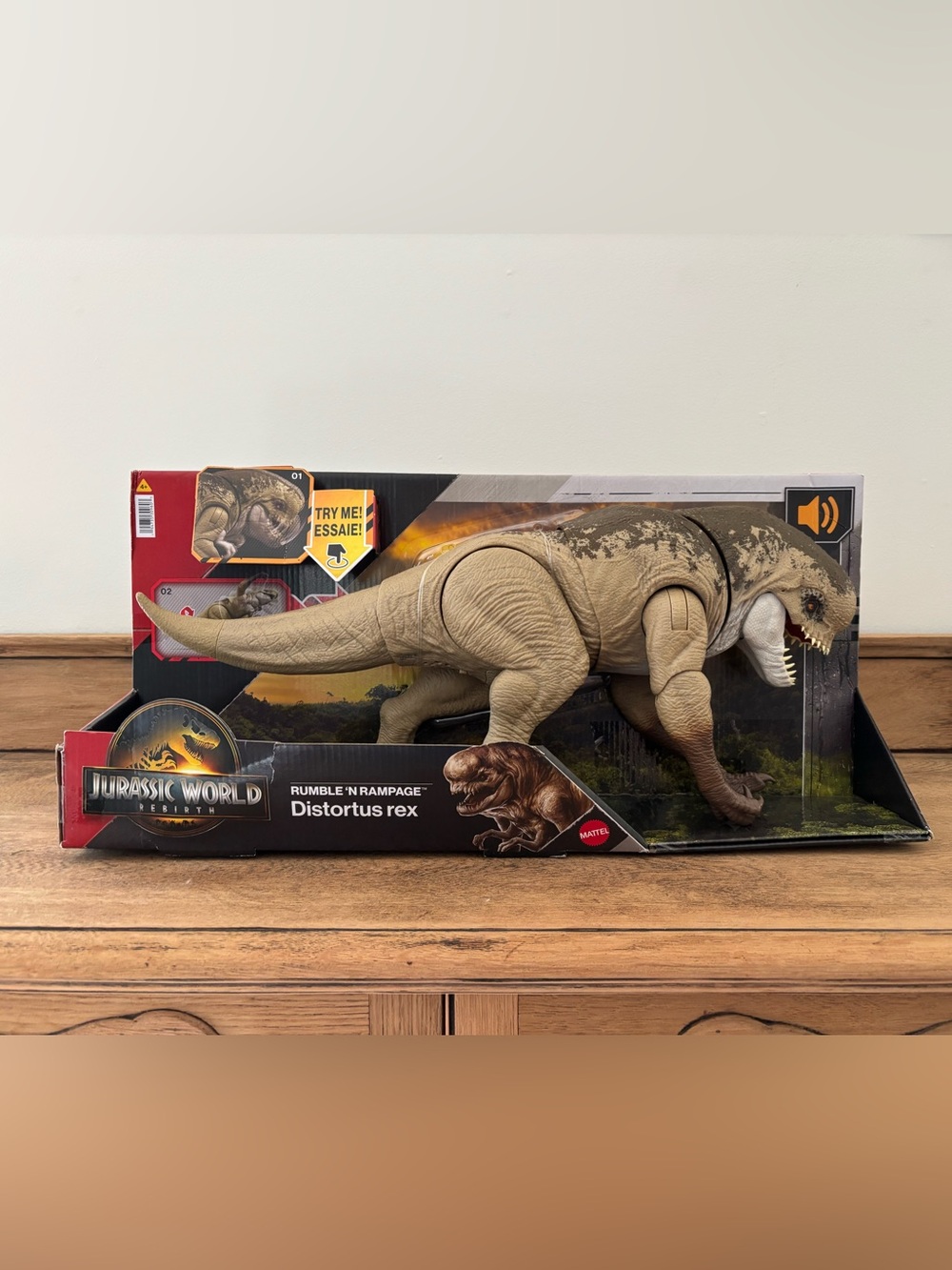 Mattel - Jurassic World: Rebirth Rumble 'N Rampage Distortus Rex